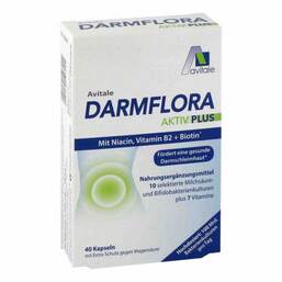 Abbildung: Darmflora Aktiv Plus 100 Mrd.Bakterien + 7 Vitamine Kapseln, 40 St PZN 14025386