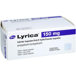 Abbildung: Lyrica 150 mg Hartkapseln 100 St, Hartkapseln PZN 14026440