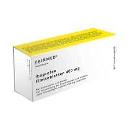 Abbildung: Ibuprofen Schmerztabletten akut 400 mg Filmtabletten Filmtabletten, 50 St PZN 14028870