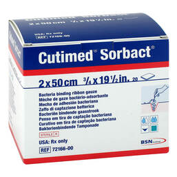 Abbildung: Cutimed Sorbact Tamponaden 2x50 cm 20 St, Tamponaden PZN 14032392