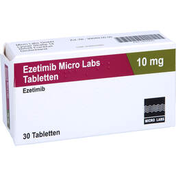 Abbildung: Ezetimib Micro Labs 10 mg Tabletten 30 St, Tabletten PZN 14035640