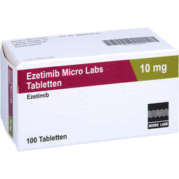 Abbildung: Ezetimib Micro Labs 10 mg Tabletten 100 St, Tabletten PZN 14035663