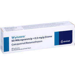 Abbildung: Wynzora 50 Mikrogramm / g + 0,5 mg / g Creme 60 g, Creme PZN 14036160