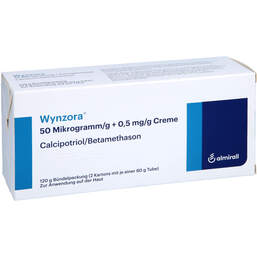 Abbildung: Wynzora 50 Mikrogramm / g + 0,5 mg / g Creme 2X60 g, Creme PZN 14036183