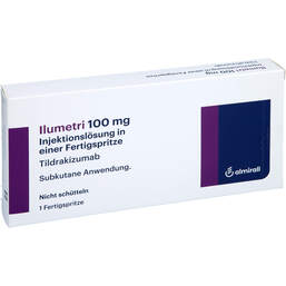 Abbildung: Ilumetri 100 mg Injektionslösung in einer Fertigspritze 1 St, Injektionslösung PZN 14036208