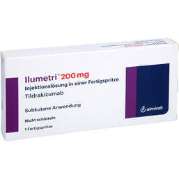 Abbildung: Ilumetri 200 mg Injektionslösung in einer Fertigspritze 1 St, Injektionslösung PZN 14036214