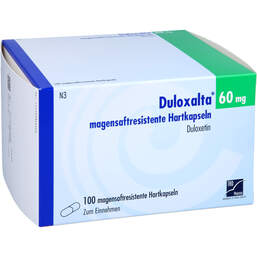 Abbildung: Duloxalta 60 mg magensaftresistente Hartkapseln 100 St, Magensaftresistente Hartkapseln PZN 14038265