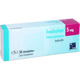 Abbildung: Ivabalan 5 mg Filmtabletten 56 St, Filmtabletten PZN 14041095