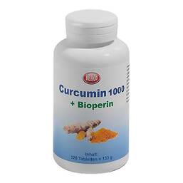 Abbildung: Curcumin 1000 + Bioperin Berco Tabletten 120 St, Tabletten PZN 14041304