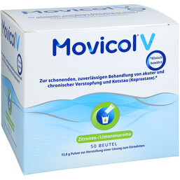 Abbildung: Movicol V 13,81 g Pulver zur Her.e.Lösung zum Einnehmen 50 St, Pulver zur Herstellung einer Lösung zum Einnehmen PZN 14041445