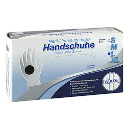 Abbildung: Handschuhe Einmal Nitril L schwarz 100 St, Handschuhe PZN 14046307 