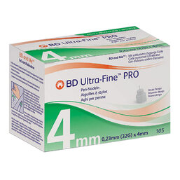 Abbildung: BD Ultra-Fine Pro Pen-Nadeln 4 mm 32 G 105 St, Kanüle PZN 14046738