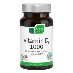 Abbildung: Nicapur Vitamin D 1000 Kapseln 120 St, Kapseln PZN 14047583