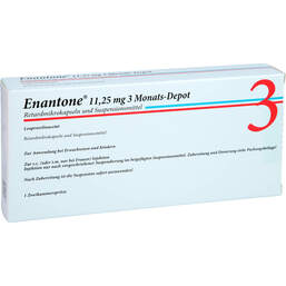Abbildung: Enantone 11,25 mg 3 Monats-Depot Zweikammerspritze 1 St, Depot-Injektionssuspension PZN 14050390