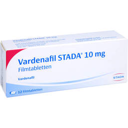 Abbildung: Vardenafil STADA 10 mg Filmtabletten 12 St, Filmtabletten PZN 14053678