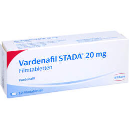Abbildung: Vardenafil STADA 20 mg Filmtabletten 12 St, Filmtabletten PZN 14053744
