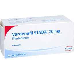Abbildung: Vardenafil STADA 20 mg Filmtabletten 24 St, Filmtabletten PZN 14053750