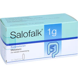 Abbildung: Salofalk 1 g Suppositorien 30 St, Suppositorien PZN 14054382
