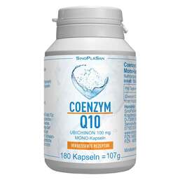 Abbildung: Coenzym Q10 100 mg Ubichinon Mono-Kapseln Kapseln, 180 St PZN 14062631