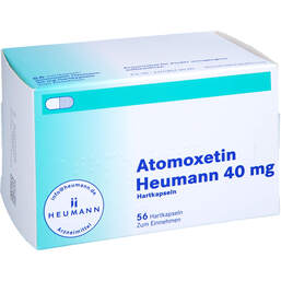 Abbildung: Atomoxetin Heumann 40 mg Hartkapseln 56 St, Hartkapseln PZN 14063990