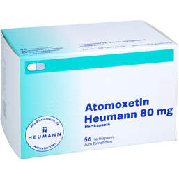 Abbildung: Atomoxetin Heumann 80 mg Hartkapseln 56 St, Hartkapseln PZN 14064038