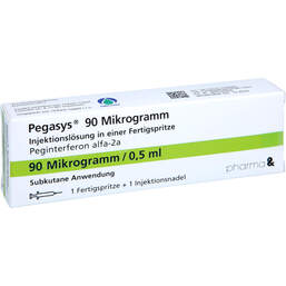 Abbildung: Pegasys 90 µg Injektionslösung in einer Fertigspritze 1 St, Injektionslösung in einer Fertigspritze PZN 14129068