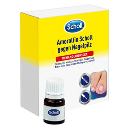 Abbildung: Amorolfin Scholl gegen Nagelpilz Behandlungsset Wirkstoffhaltiger Nagellack, 2.5 ml PZN 14131409