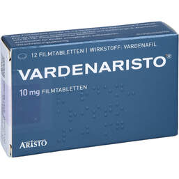 Abbildung: Vardenaristo 10 mg Filmtabletten 12 St, Filmtabletten PZN 14131510