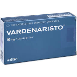 Abbildung: Vardenaristo 10 mg Filmtabletten 30 St, Filmtabletten PZN 14131533