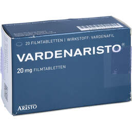 Abbildung: Vardenaristo 20 mg Filmtabletten 20 St, Filmtabletten PZN 14131591