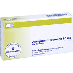 Abbildung: Aprepitant Heumann 80 mg Hartkapseln 2 St, Hartkapseln PZN 14131645