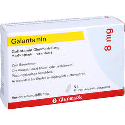 Abbildung: Galantamin Glenmark 8 mg Hartkapseln retardiert 28 St, Retard-Kapseln PZN 14135413