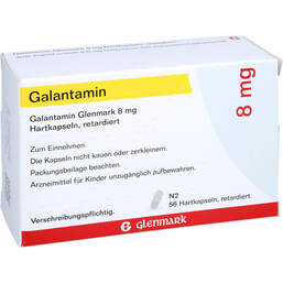 Abbildung: Galantamin Glenmark 8 mg Hartkapseln retardiert 56 St, Retard-Kapseln PZN 14135436