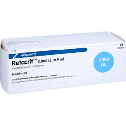 Abbildung: Retacrit 3.000 I.E. / 0,9 ml Injektionslösung i.e.FS mit Si.System 6 St, Fertigspritzen PZN 14136163