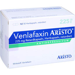 Abbildung: Venlafaxin Aristo 225 mg Retardkapseln 50 St, Retard-Kapseln PZN 14137955