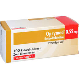Abbildung: Oprymea 0,52 mg Retardtabletten 100 St, Retard-Tabletten PZN 14139724