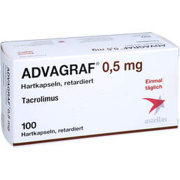 Abbildung: Advagraf 0,5 mg Hartkapseln retardiert 100 St, Retard-Kapseln PZN 14139807
