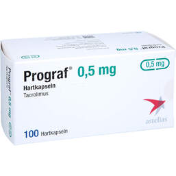 Abbildung: Prograf 0,5 mg Hartkapseln 100 St, Hartkapseln PZN 14140101