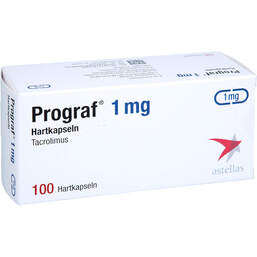 Abbildung: Prograf 1 mg Hartkapseln 100 St, Hartkapseln PZN 14140199