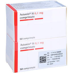 Abbildung: Astonin H 0,1 mg Tabletten 100 St, Tabletten PZN 14141388