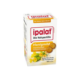 Abbildung: Ipalat Halspastillen honigmild ohne Menthol zuckerfrei Pastillen, 160 St PZN 14143128