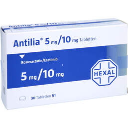 Abbildung: Antilia 5 mg / 10 mg Tabletten 30 St, Tabletten PZN 14143795