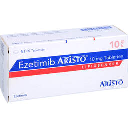 Abbildung: Ezetimib Aristo 10 mg Tabletten 50 St, Tabletten PZN 14144079