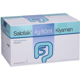 Abbildung: Salofalk 4 g / 60 ml Klysmen Rektalsuspension 21 St, Rektalsuspension PZN 14145989