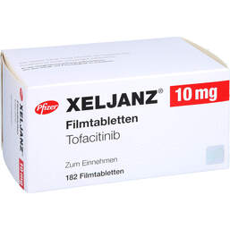 Abbildung: Xeljanz 10 mg Filmtabletten 182 St, Filmtabletten PZN 14155717