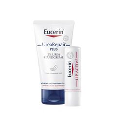 Abbildung: Eucerin Urearepair Plus Handcreme + Lip Active Set Körperpflege, 1 St PZN 14155835