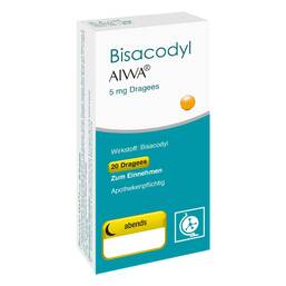 Abbildung: Bisacodyl AIWA 5 mg magensaftresistente Tabletten 20 St, Tabletten magensaftresistent PZN 14160345