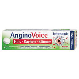 Abbildung: Tetesept Anginovoice Hals Rachen Stimme Lutschtab. Lutschtabletten, 20 St PZN 14161586