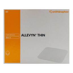 Abbildung: Allevyn Thin 5x6 cm dünne Wundauflage 10 St, Verband PZN 14163378