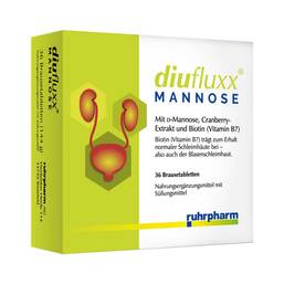 Abbildung: Diufluxx Mannose Brausetabletten Brausetabletten, 36 St PZN 14164596